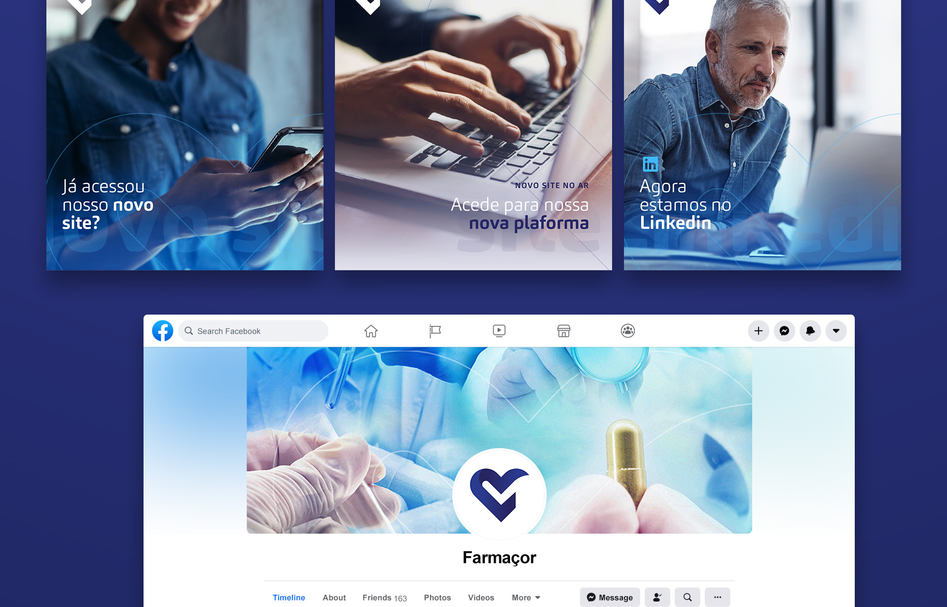 Creación de sitios web y redes sociales, con el fin de crear una sólida presencia online para un negocio B2B.